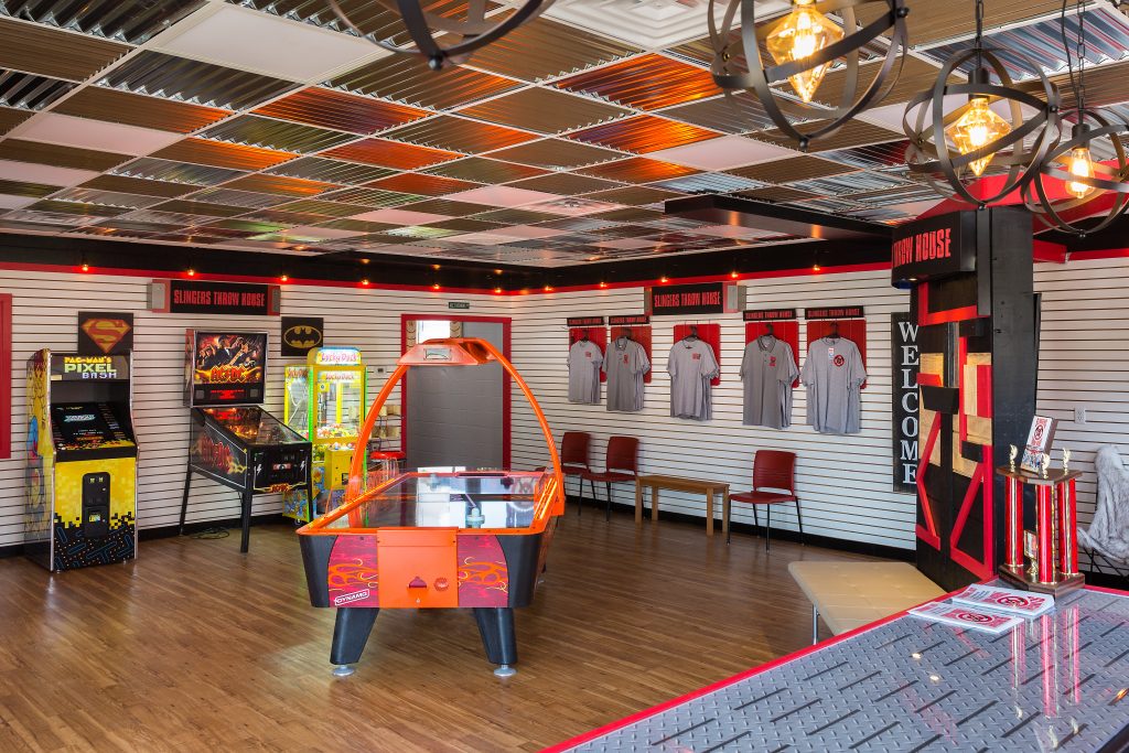Slingers Throw House game room